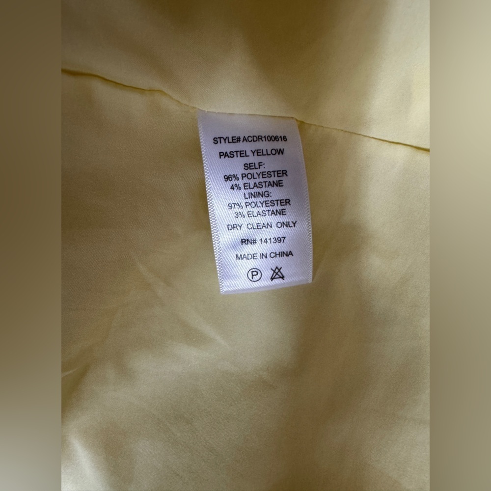 Astr Romano Bohemian Yellow Midi Dress with Puff Sleeves Size Large - Picture 14 of 15